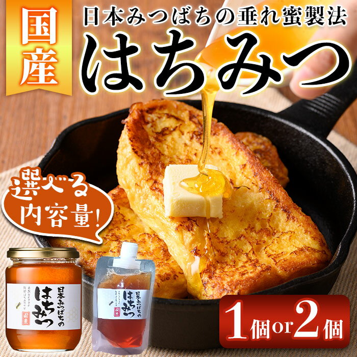 [内容量が選べる!]南国種子島産!日本みつばちのはちみつ(1個 or 2個) 種子島産 国産 鹿児島県産 ハチミツ 蜂蜜 垂れ蜜 百花蜜 ミツバチ 瓶 パウチ 調味料 蜜 お菓子作り 煮物 料理[ひさちゃん養蜂園]