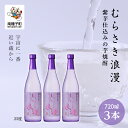 【ふるさと納税】 むらさき浪漫 25% 720ml 3本セット 焼酎 芋焼酎 お酒 焼酎南泉 父の日 敬老の日 食品 グルメ お取り寄せ おすそわけ お正月 人気 おすすめ ギフト 返礼品 南種子町 鹿児島 かごしま 【上妻酒造株式会社】