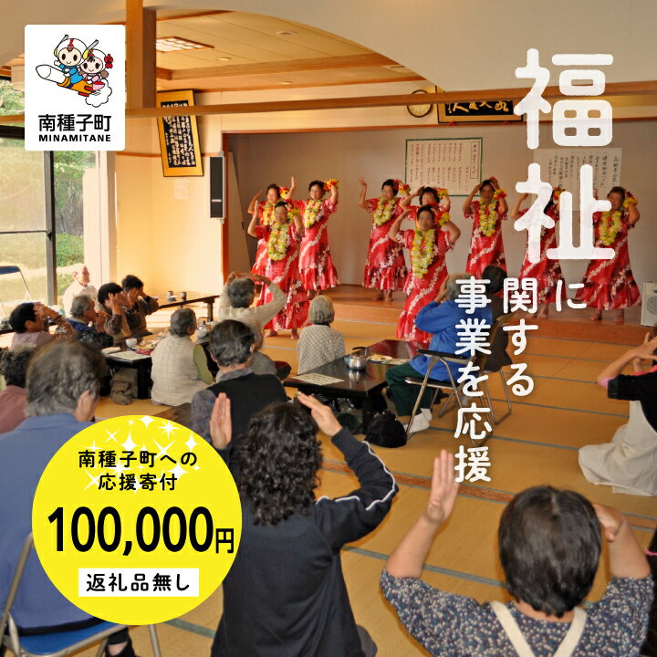 鹿児島県 南種子 の 福祉 を応援 (返礼品なし) 100000円 寄附のみ 申込みの方 返礼品 南種子町 鹿児島 かごしま [南種子町]