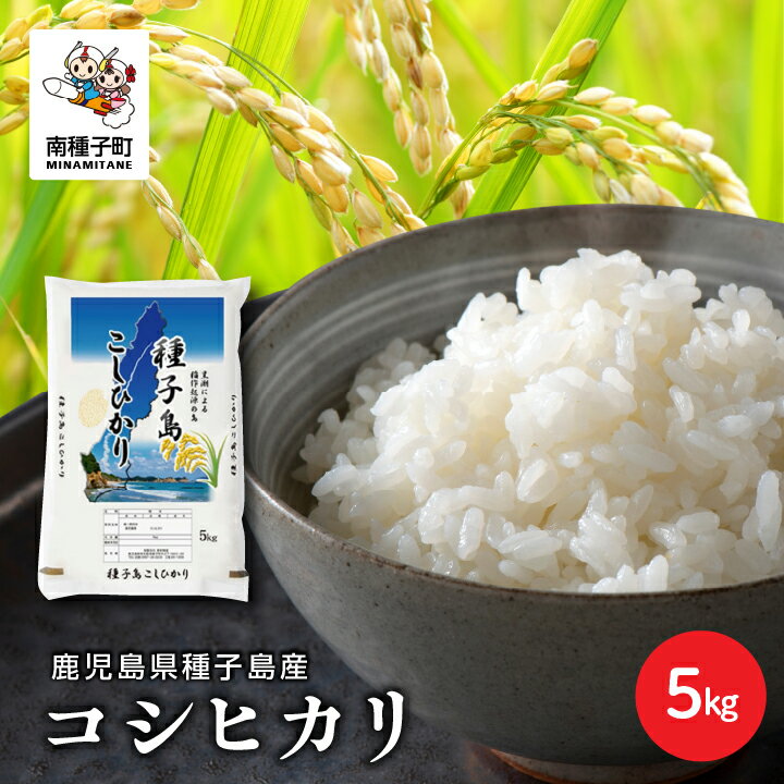 [ 令和5年産 ] 種子島産コシヒカリ 5kg 米 お米 こめ コメ 精米 白米 コシヒカリ こしひかり 食品 グルメ お取り寄せ おすそわけ お正月 人気 おすすめ ギフト 返礼品 南種子町 鹿児島 かごしま [有限会社新栄物産]