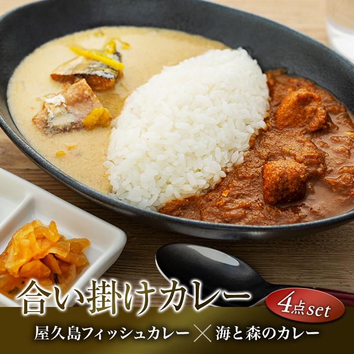 33位! 口コミ数「0件」評価「0」【屋久島産トビウオ100％】屋久島フィッシュカレー＆屋久島海と森のカレー合い掛け4点セット