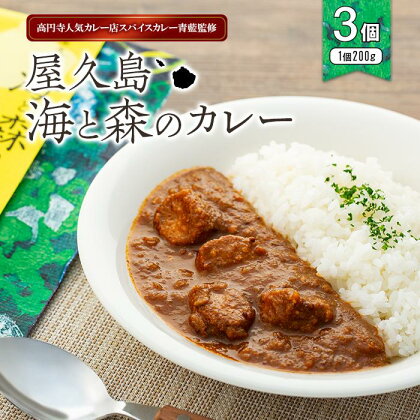 屋久島産トビウオ・たんかん100％！高円寺人気カレー店スパイスカレー青藍監修【屋久島海と森のカレー】3点セット