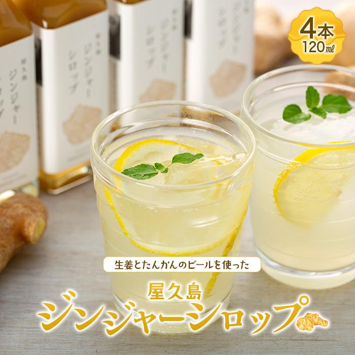 20位! 口コミ数「0件」評価「0」屋久島ジンジャーシロップ 小(120ml)×4本セット | 鹿児島県 屋久島町 鹿児島 屋久島 支援品 ふるさと 納税 支援 返礼品 お取り･･･ 