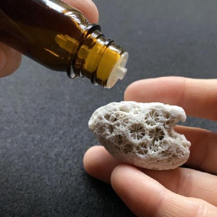 【ふるさと納税】「島の記憶」オリジナルブレンド精油4本セット★drop on サンゴ付き | 鹿児島県 屋久島町 鹿児島 屋久島 支援品 支援 アロマオイル 精油 エッセンシャルオイル アロマ グッズ ディフューザー 香り リラックス アロマテラピー オイル 芳香