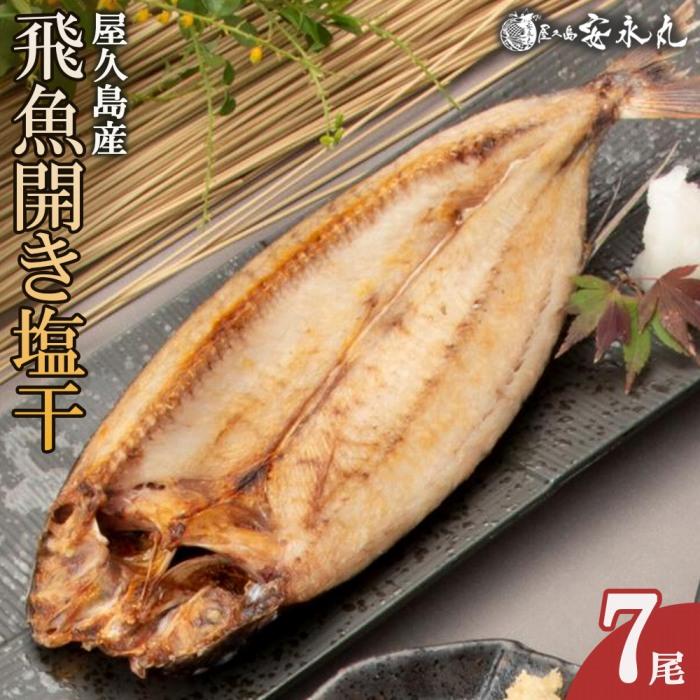 鹿児島 魚 飛魚 干物 7尾 | さかな 飛び魚 開き 干もの 塩干 食品 屋久島 ご当地 小分け 個包装 冷凍 魚介 魚介類 人気 おすすめ 詰め合わせ TVで話題 鹿児島県 屋久島町