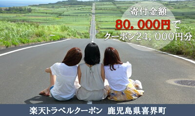 楽天ふるさと納税　【ふるさと納税】 鹿児島県喜界町の対象施設で使える楽天トラベルクーポン 寄付額80,000円