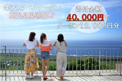 楽天ふるさと納税　【ふるさと納税】 鹿児島県喜界町の対象施設で使える楽天トラベルクーポン 寄付額40,000円