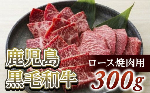 【ふるさと納税】ロース焼肉用300g　鹿児島黒毛和牛(尾崎牧
