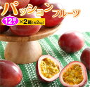 【ふるさと納税】【2026年6月頃から発送】パッションフルーツ 12個入り×2箱(約2kg)【配達指定不可】|詳細画像