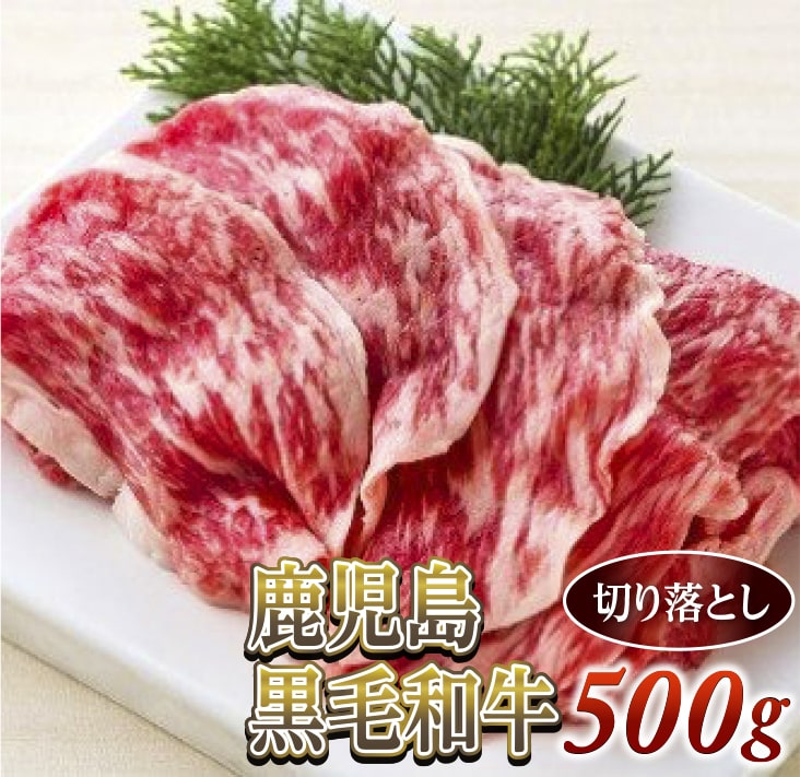 切り落とし500g 鹿児島黒毛和牛(尾崎牧場産)A4〜A5クラス/冷凍発送