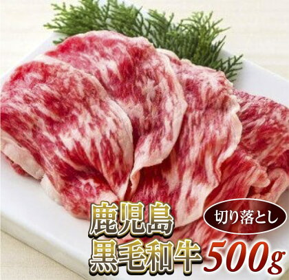 切り落とし500g　鹿児島黒毛和牛(尾崎牧場産)A4〜A5クラス/冷凍発送