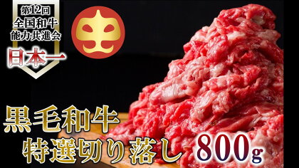 【うしの中山】 黒毛和牛 切り落とし 800g【日付指定不可】