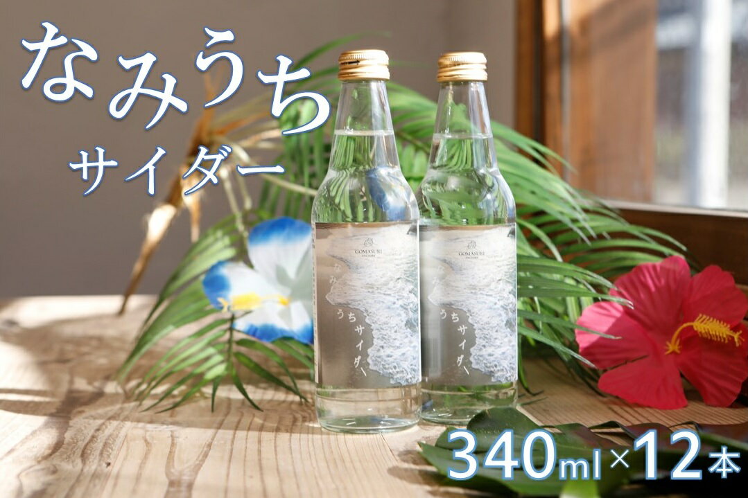 【ふるさと納税】なみうちサイダー340ml×12本【喜界島の塩を使ったサイダー】