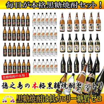 【ふるさと納税】奄美黒糖焼酎 毎日が本格黒糖焼酎セット(合計66本)