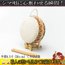 【ふるさと納税】牛革9.5寸(30cm)くさび太鼓(バチ・太鼓台付) ( 太鼓 たいこ 楽器 民謡 伝統工芸 三味線 徳之島 奄美 鹿児島 福盛堂 )