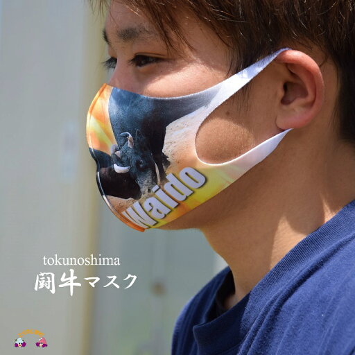 【ふるさと納税】徳之島発!闘牛好きすぎる闘牛Waidoマスク