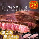 A5ランク THE鹿児島黒毛和牛サーロインステーキ400g（200g×2） ( 鹿児島黒毛和牛 A5 牛肉 ビーフ 贅沢 極上 こだわり プレミアム 徳之島 鹿児島 美味しい 赤身 脂身 カミチク ステーキ 焼肉 BBQ )