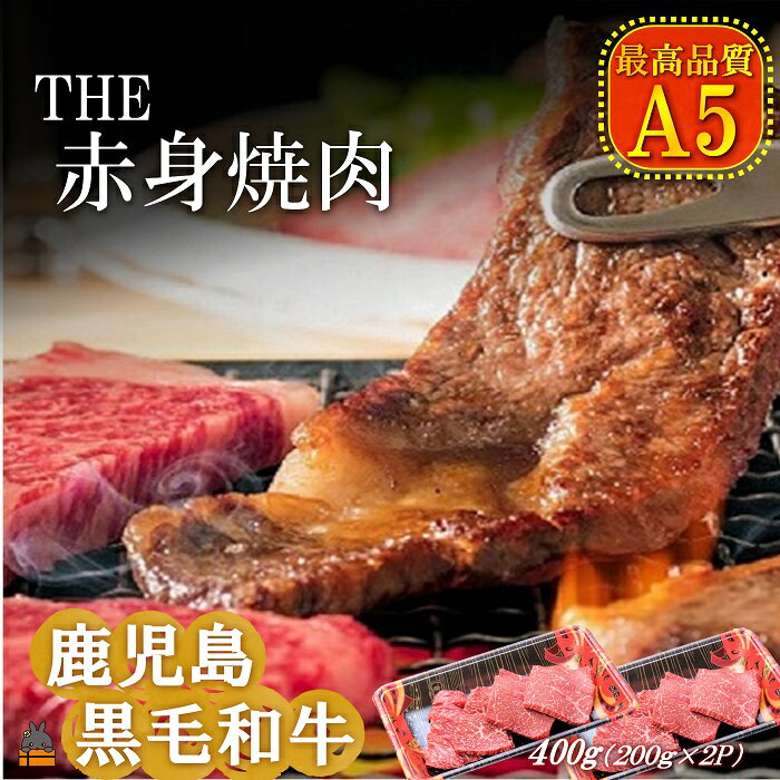 18位! 口コミ数「0件」評価「0」A5ランク THE鹿児島黒毛和牛赤身焼肉400g（200g×2P） ( 鹿児島黒毛和牛 A5 牛肉 ビーフ 贅沢 極上 こだわり プレミアム･･･ 