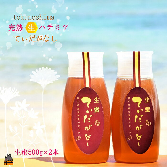 【ふるさと納税】徳之島産完熟“生”ハチミツ「てぃだがなし」（大）（500g×2本）( はちみつ ハニー 徳...