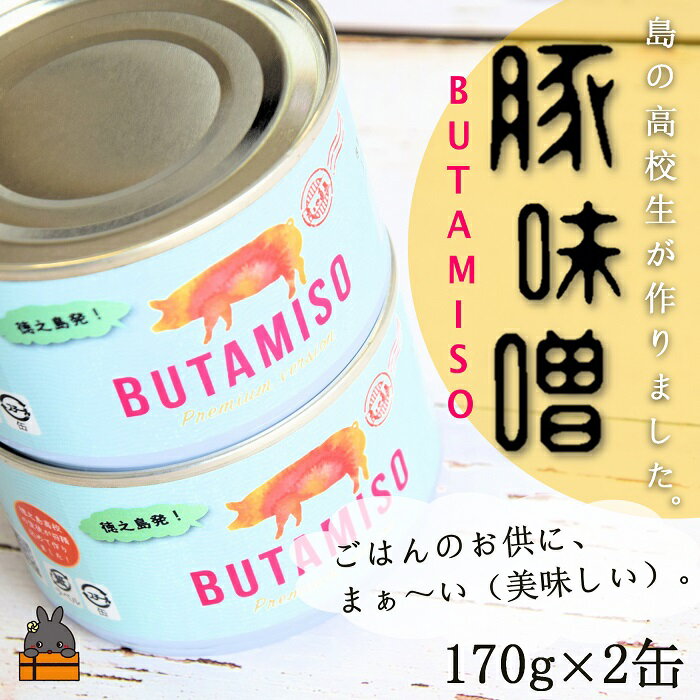 最後の一粒まで食べたい。ごはんのお供 高校生が作った豚味噌缶(2缶)( ごはんのお供 豚 味噌 高校生 徳之島 奄美 鹿児島 朝食 昼食 缶詰 美味しい レターパックプラス 配送 )