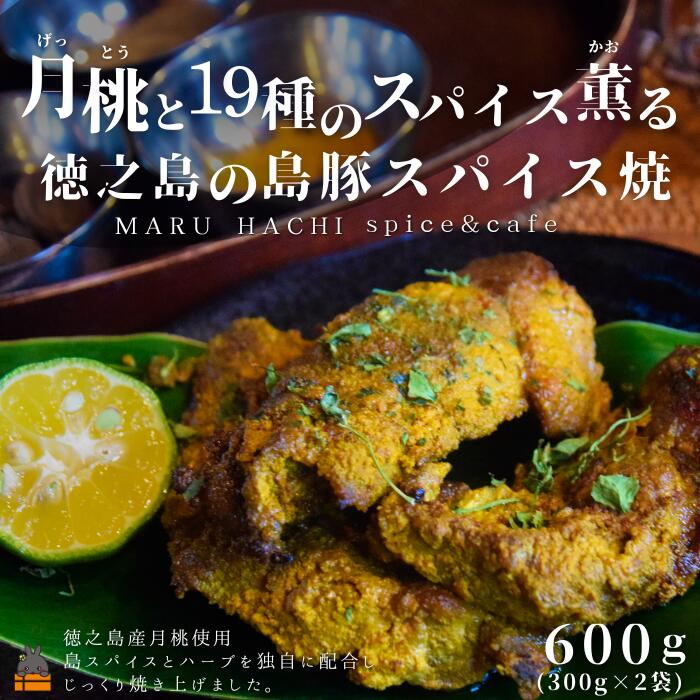 月桃(げっとう)と19種のスパイス薫る 徳之島の島豚スパイス焼 600g ( MARUHACHI スパイス ハーブ 月桃 島豚 豚肉 料理 冷凍食品 徳之島 奄美 鹿児島 )