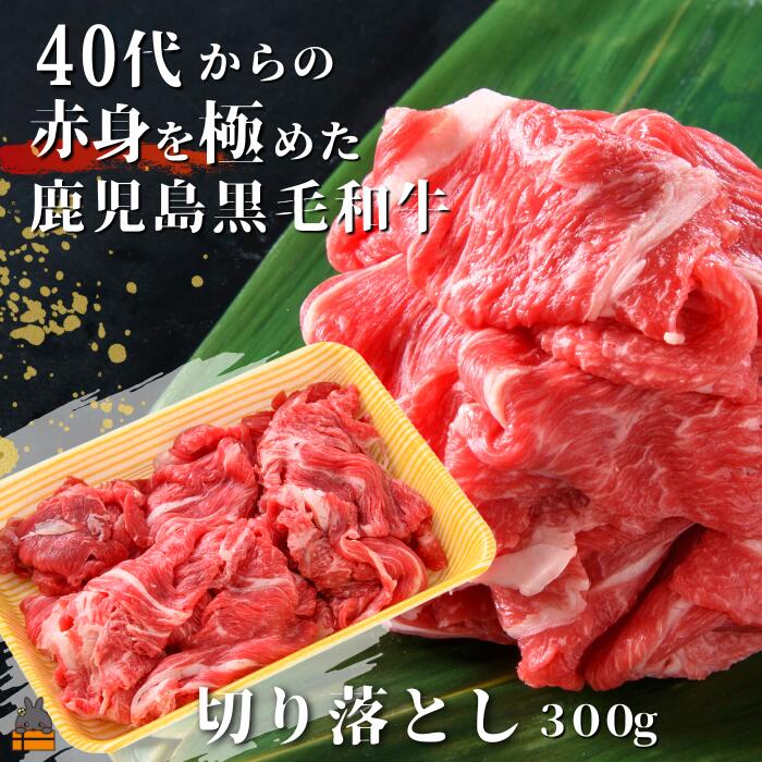 40代からの赤身を極めた鹿児島黒毛和牛切り落とし300g ( 厳選 赤身 プレミアム 高品質 鹿児島黒毛和牛 黒毛和牛 牛肉 万能 料理 徳之島 奄美 鹿児島 すき焼き しゃぶしゃぶ 高島屋 )