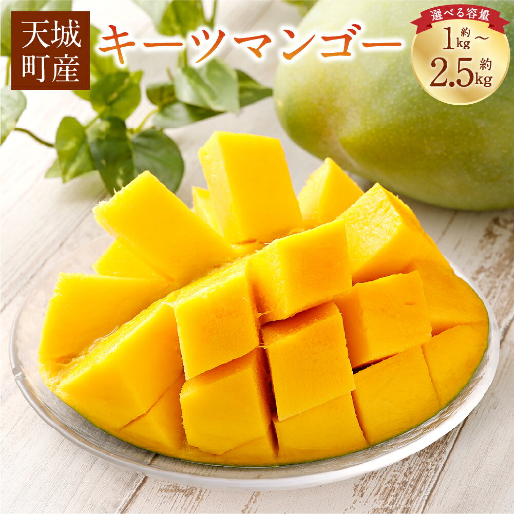 [選べる容量]徳之島 天城町産 キーツマンゴー 1kg〜1.5kg / 2kg〜2.5kg ( 2玉 〜 3玉 ) マンゴー フルーツ 果物 くだもの トロピカルフルーツ フルーツ 国産 天城町 鹿児島県