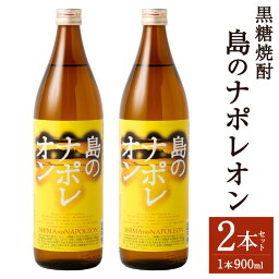 【ふるさと納税】黒糖焼酎 島のナポレオン 900ml×2本セット 合計1.8L 25度 瓶 焼酎 黒糖焼酎 お酒 アルコール 晩酌 国産 徳之島産 天城町 送料無料 A-50-N