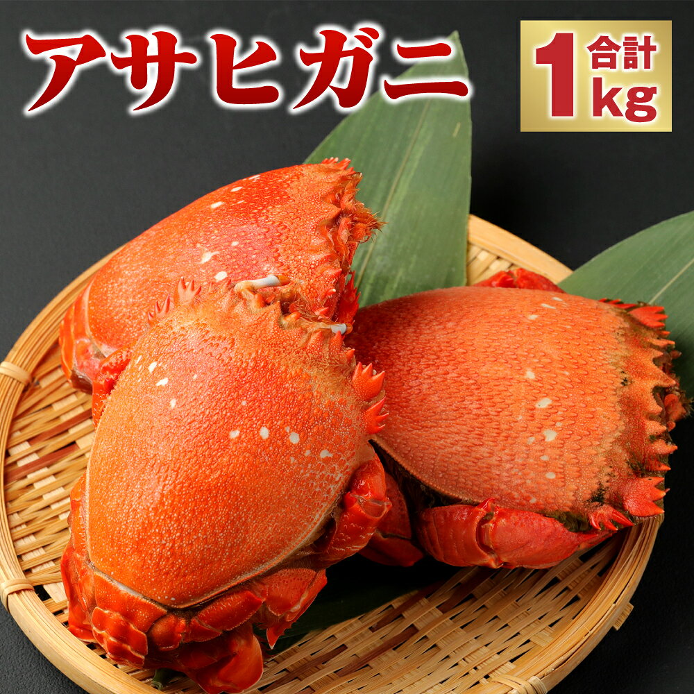 徳之島産 アサヒガニ 計1kg(2～3杯) 蟹 産地直送 ボイル 急速冷凍 真空パック 魚介 海鮮 海の幸 出汁 鹿児島県 送料無料