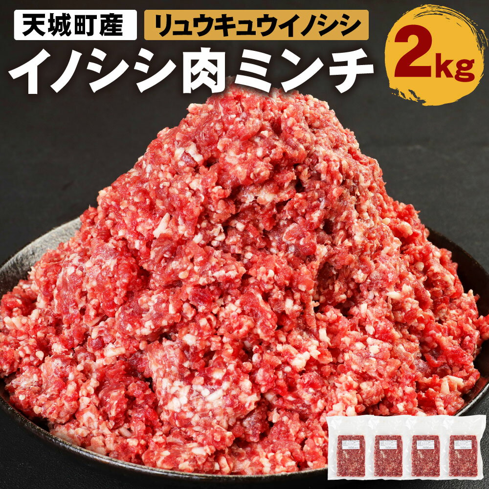 12位! 口コミ数「7件」評価「4.43」天城町産 イノシシ肉ミンチ 2kg (500g×4パック) ミンチ 猪 イノシシ 肉 リュウキュウイノシシ 鹿児島県徳之島 国産 九州産 冷･･･ 