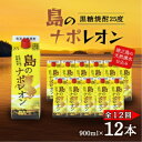 【ふるさと納税】【毎月定期便】奄美黒糖焼酎 島のナポレオン 900ml 紙パック 12本セット全12回【4074147】