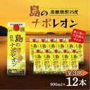 【ふるさと納税】【毎月定期便】奄美黒糖焼酎 島のナポレオン 900ml 紙パック 12本セット全3回【4074150】