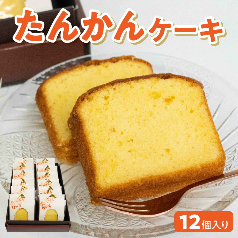 たんかん ケーキ 12個 お菓子 スイーツ 南の島 香り豊か フルーツケーキ 果汁 果皮 深い甘み ふわふわ 生クリーム バニラアイス 紅茶 コーヒー おうち時間 鹿児島県 沖永良部 お取り寄せ 送料無料