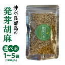 【ふるさと納税】<選べる> 沖永良部島 の 発芽胡麻 25g × 1袋 〜 5袋 ごま 胡麻 発芽 焙煎 セサミ トッピング 料理 栄養 セサミノール 国産 郵...