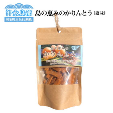 【ふるさと納税】島の恵みのかりんとう 塩味 郵送 1000円 お買い物 1000円ポッキリ 送料無料 約60~90日で郵送 ポイント消化 ポスト投函