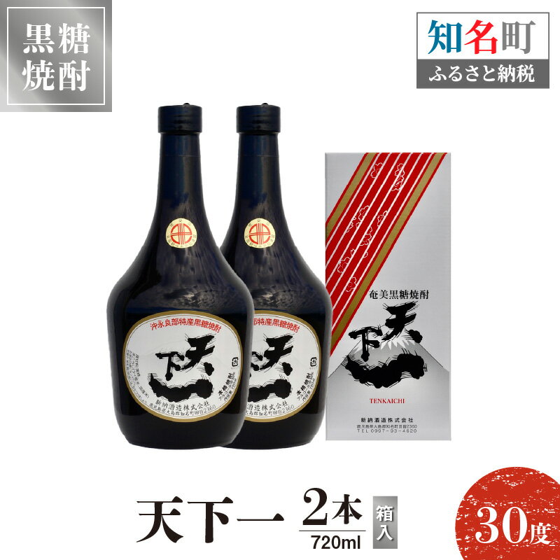 【ふるさと納税】【7月1日より価格改定】 奄美黒糖焼酎 天下一 30度 720ml 2本（箱入） 送料無料