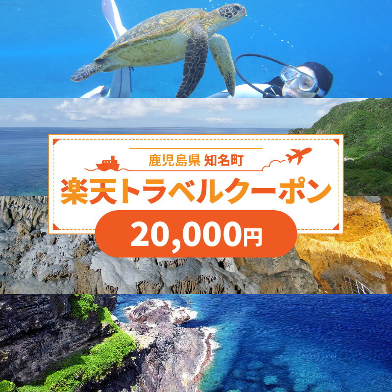 鹿児島の旅行券（宿泊券） 【ふるさと納税】鹿児島県知名町の対象施設で使える楽天トラベルクーポン 寄付額20,000円 ホテル 旅館 宿泊予約 予約 宿泊 連泊 観光 国内 旅行クーポン 宿泊券 チケット ビジネス 出張 洋室 和室 国内旅行