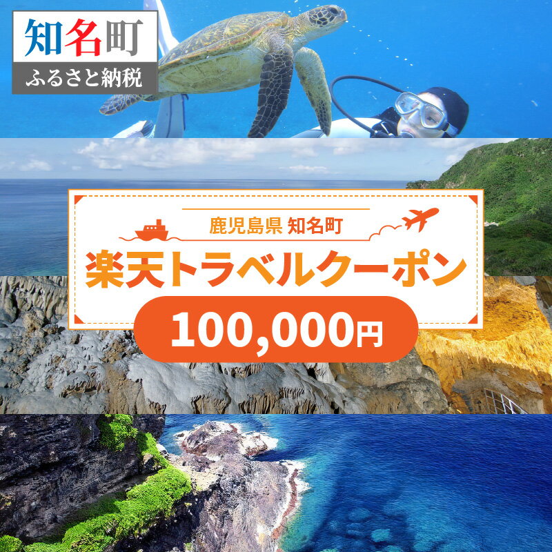 鹿児島の旅行券（宿泊券） 【ふるさと納税】鹿児島県知名町の対象施設で使える楽天トラベルクーポン 寄付額100,000円 ホテル 旅館 宿泊予約 予約 宿泊 連泊 観光 国内 旅行クーポン 宿泊券 チケット ビジネス 出張 洋室 和室 国内旅行