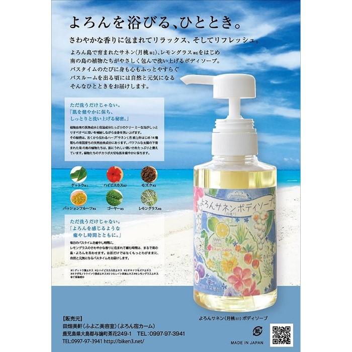 【ふるさと納税】サネン（月桃）ボディソープ 300ml | ボディソープ ボディケア 日用品 バスタイム お風呂 風呂 入浴 人気 おすすめ 送料無料 お問い合わせ 取り寄せ ギフト プレゼント 鹿児島県 ヨロン 与論