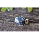 【ふるさと納税】黒須弥山を素材にした「リング」貝工房かざはな【RS-1】