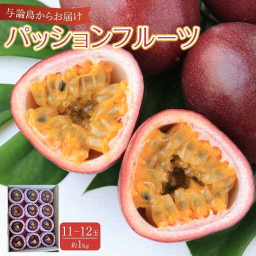 【ふるさと納税】与論島産パッションフルーツ11玉~12玉 約1kg【先行予約:2025年6月中旬以降発送】 | フルーツ 果物 くだもの 食品 人気 おすすめ 送料無料 【ふるさと納税】与論島産パッションフルーツ11玉~12玉 約1kg【先行予約:2025年6月中旬以降発送】 | フルーツ 果物 くだもの 食品 人気 おすすめ 送料無料
