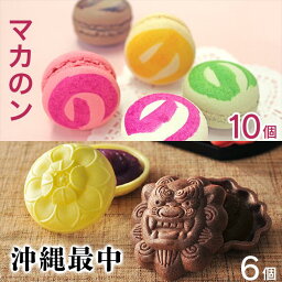 【ふるさと納税】マカのンアソート10個入・最中アソート6個入セット｜和菓子 もなか 菓子 スイーツ ギフト 詰め合わせ