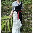 【ふるさと納税】KANA-SANGO森 ワンショルダーエプロン BK | 沖縄 那覇市 ファッション ショルダー エプロン ハンドメイド おしゃれ プレゼント