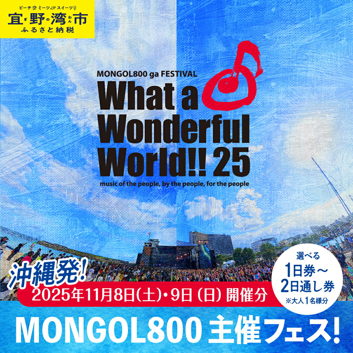 ڤդ뤵Ǽǡۥѥե MONGOL800 ga FESTIVAL What a Wonderful World!! 25 118...