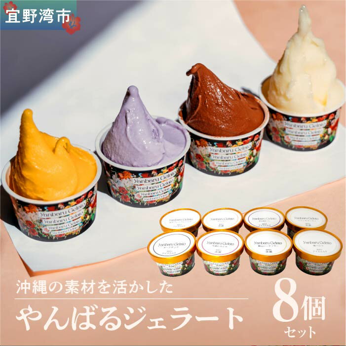 【ふるさと納税】沖縄の素材を活かしたやんばるジェラート　8個セット