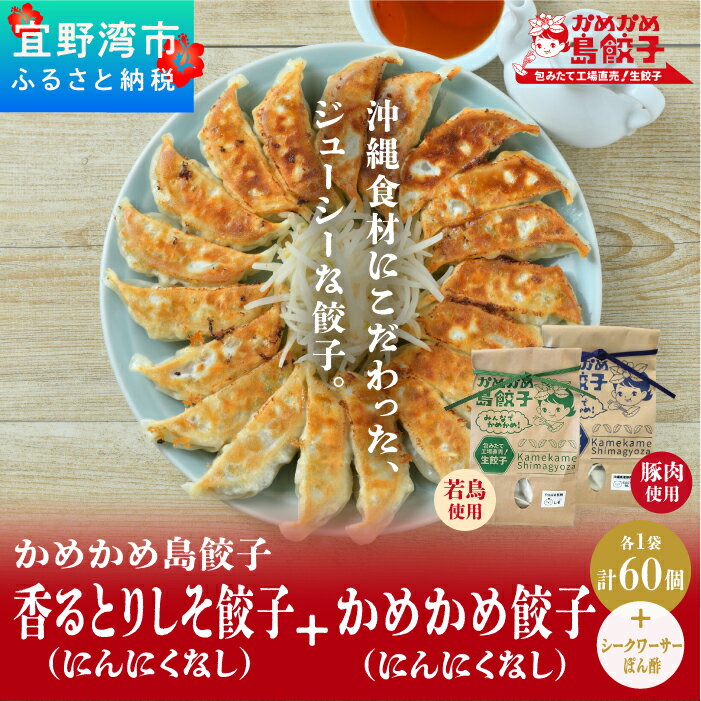 5位! 口コミ数「0件」評価「0」餃子 冷凍 かめかめ島餃子（しそ・にんにくなし）（ 30個 × 2袋 ）