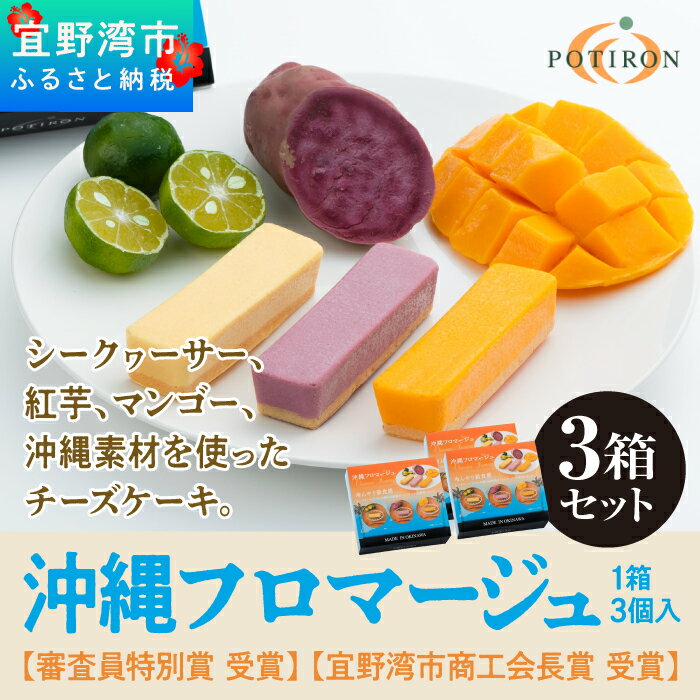 9位! 口コミ数「0件」評価「0」沖縄フロマージュ(3個入)3箱セット【審査員特別賞 受賞】【宜野湾市商工会長賞 受賞】