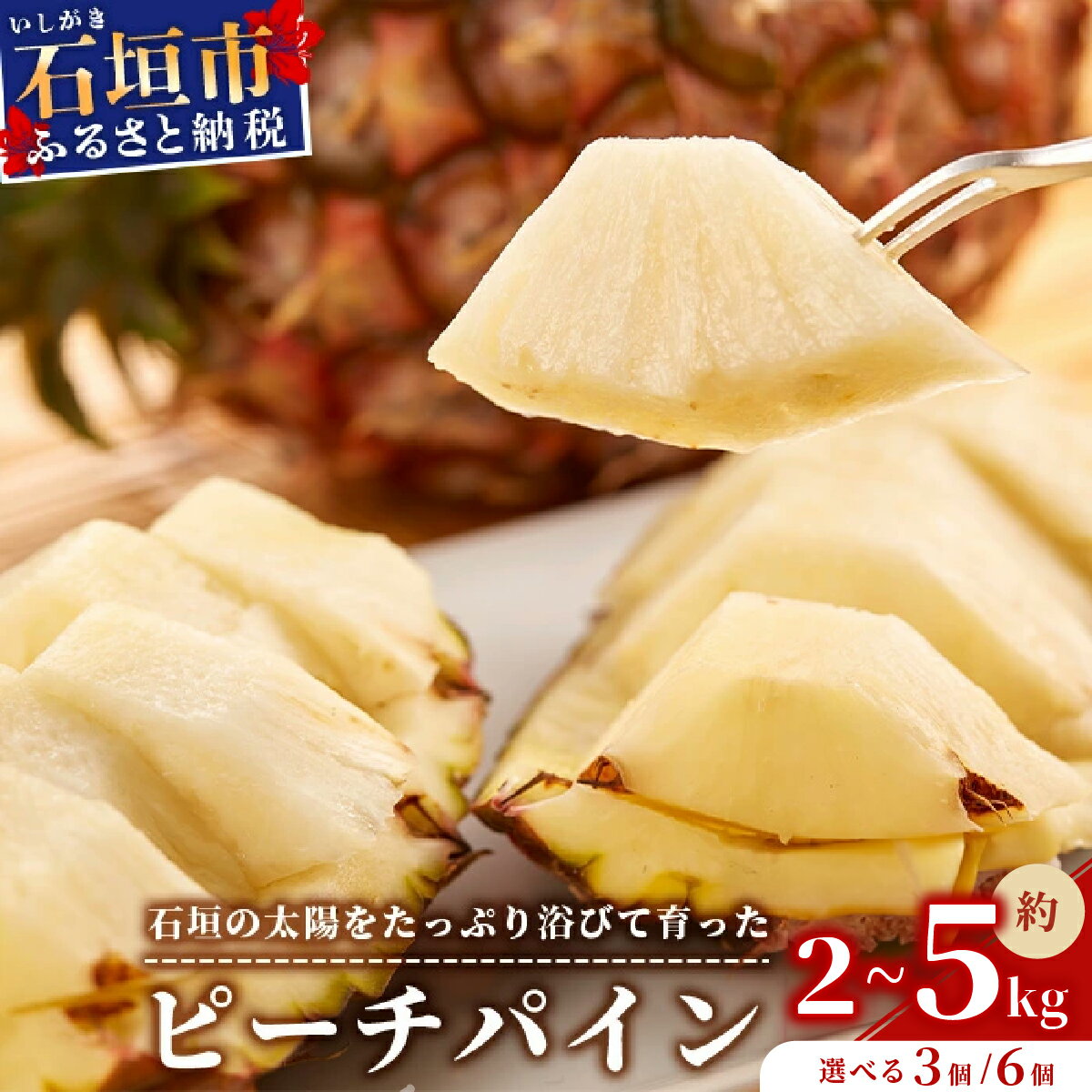 [先行予約]石垣パイン ピーチ種 3〜6個セット[2026年5月中旬から発送]パイナップル ピーチパイン パイン ピーチ種 果物 くだもの フルーツ 果実 国産 沖縄県 沖縄 石垣 石垣島 石垣市 ふるさと 人気 送料無料