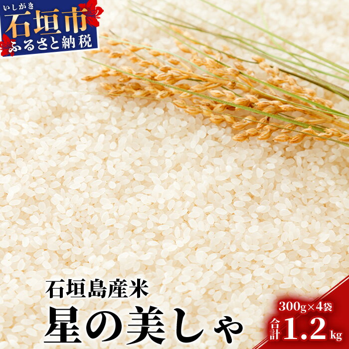 「星の美しゃ」石垣島産 ほしじるし 300g×4袋[合計1.2kg][美味しいお米をうれしい小分けでお届け]KB-2
