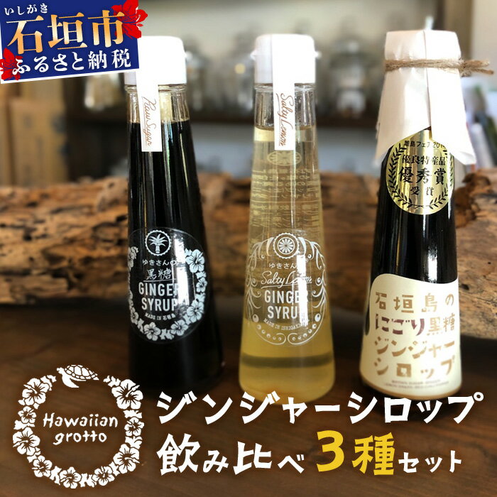 【ふるさと納税】 ジンジャーシロップ飲み比べ3種セット(120ML×3本) HW-1 【沖縄県石垣市 沖縄 沖縄県...